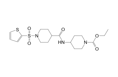 ethyl 4-({[1-(2-thienylsulfonyl)-4-piperidinyl]carbonyl}amino)-1-piperidinecarboxylate