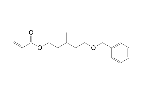 5-(Benzyloxy)-3-methylpentyl acrylate