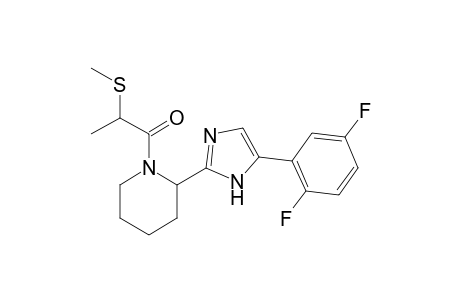 1-(2-(5-(2,5-difluorophenyl)-1H-imidazol-2-yl)piperidin-1-yl)-2-(methylthio)propan-1-one