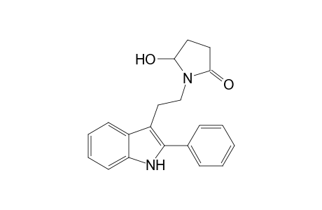5-Hydroxy-1-[2-(2-phenyl-1H-indol-3-yl)ethyl]-2-pyrrolidinone
