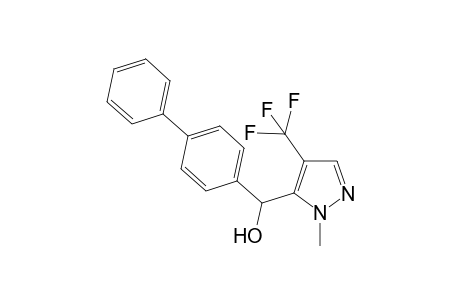 N-Methyl-5-[(hydroxy)(4'-biphenyl)]methyl-4-trifluoromethylpyrazole