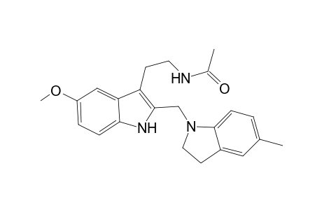 N-(2-{5-Methoxy-2-[(5-methyl-2,3-dihydro-1H-indol-1yl)methyl)]-1H-indol-3-yl}ethyl)acetamide