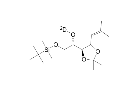 [2-(2)H]-(2S,3S,4S)-1-O-[(1,1-Dimethylethyl)dimethylsilyl]-2-hydroxy-6-methyl-3,4-O-(1-methylethylidene)hept-5-ene