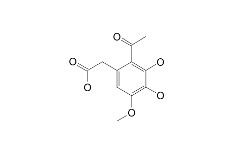 2-ACETYL-3,4-DIHYDROXY-5-METHOXYPHENYL-ACETIC-ACID