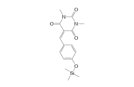 5-(4-Hydroxybenzylidene)-1,3-dimethyl-2,4,6(1H,3H,5H)-pyrimidinetrione, tms derivative