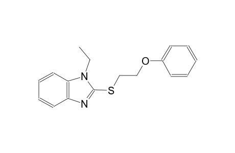 1H-benzimidazole, 1-ethyl-2-[(2-phenoxyethyl)thio]-