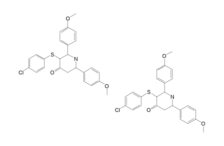 2,6-DI-(PARA-METHOXYPHENYL)-3-(PARA-CHLOROPHENYLTHIO)-PIPERIDIN-4-ONE