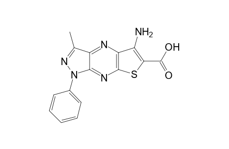 5-Amino-3-methyl-1-phenyl-1Hthieno[3,2-e]pyrazolo[3,4-b]pyrazine-6-carboxylic acid