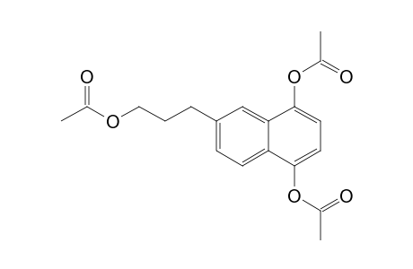 [4-acetyloxy-7-(3-acetyloxypropyl)naphthalen-1-yl] acetate