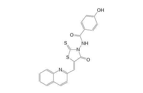 benzamide, 4-hydroxy-N-[(5Z)-4-oxo-5-(2-quinolinylmethylene)-2-thioxothiazolidinyl]-