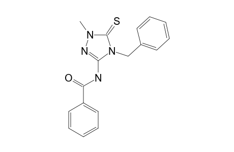 2-METHYL-4-BENZYL-5-BENZOYL-AMINO-1,2,4-TRIAZOLINE-3-THIONE