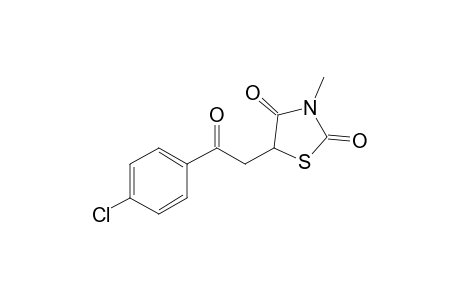3-Methyl-5-[2-(4-chlorophenyl)-2-oxoethyl]-2,4-dioxo-1,3-thiazolidine