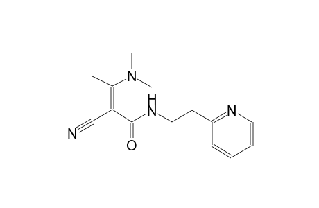 (2Z)-2-cyano-3-(dimethylamino)-N-[2-(2-pyridinyl)ethyl]-2-butenamide