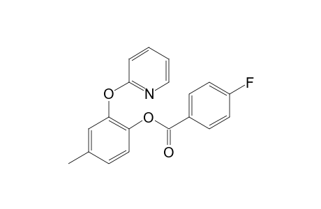 4-Methyl-2-(pyridin-2-yloxy)phenyl 4-fluorobenzoate