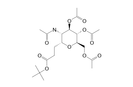 3-[(2R,3S,4R,5S,6R)-3-acetamido-4,5-diacetoxy-6-(acetoxymethyl)tetrahydropyran-2-yl]propionic acid tert-butyl ester