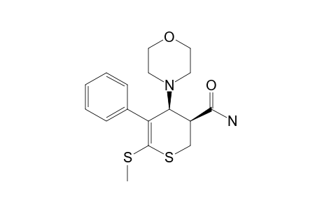 6-(METHYLTHIO)-3-MORPHOLINO-5-PHENYL-3,4-DIHYDRO-2H-THIOPYRAN-3-CARBOXAMIDE