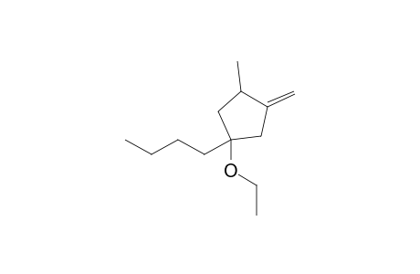 1-Ethoxy-3-methyl-4-methylidene-1-butylcyclopentane