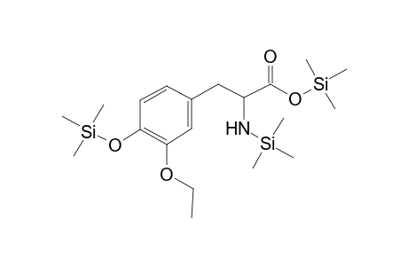 Trimethylsilyl 3-(3-ethoxy-4-[(trimethylsilyl)oxy]phenyl)-2-[(trimethylsilyl)amino]propanoate