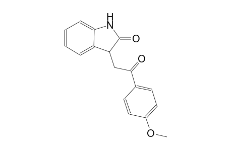 2H-indol-2-one, 1,3-dihydro-3-[2-(4-methoxyphenyl)-2-oxoethyl]-
