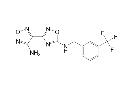 1,2,4-Oxadiazol-5-amine, 3-(4-amino-1,2,5-oxadiazol-3-yl)-N-[[3-(trifluoromethyl)phenyl]methyl]-