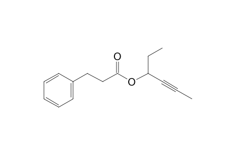 3-Phenylpropionic acid, hex-4-yn-3-yl ester