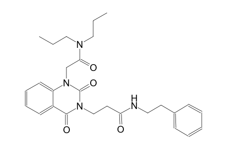 3-(1-[2-(dipropylamino)-2-oxoethyl]-2,4-dioxo-1,4-dihydro-3(2H)-quinazolinyl)-N-(2-phenylethyl)propanamide