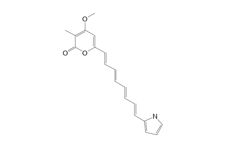AUXARCONJUGATIN-C;6-(8-(PYRROL-2-YL)-1,3,5,7-OCTATETRAENYL)-4-METHOXY-3-METHYL-2H-PYRAN-2-ONE