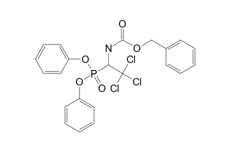 N-[1-[bis(phenoxy)phosphoryl]-2,2,2-trichloro-ethyl]carbamic acid benzyl ester