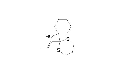 Cyclohexanol, 1-[2-(1-propenyl)-1,3-dithian-2-yl]-, (E)-