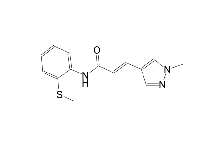 (2E)-3-(1-methyl-1H-pyrazol-4-yl)-N-[2-(methylsulfanyl)phenyl]-2-propenamide