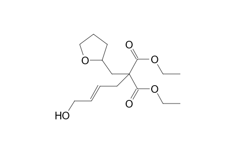 (E)-Diethyl 2-(4-hydroxybut-2-enyl)-2-((tetrahydrofuran-2-yl)methyl)malonate