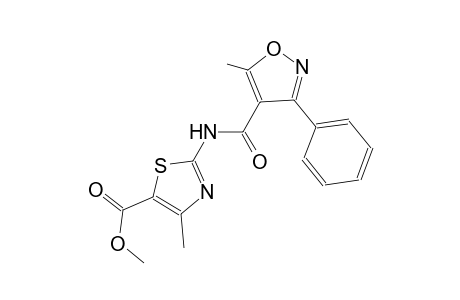 methyl 4-methyl-2-{[(5-methyl-3-phenyl-4-isoxazolyl)carbonyl]amino}-1,3-thiazole-5-carboxylate