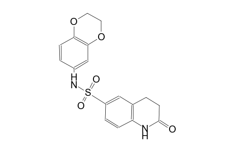 N-(2,3-dihydro-1,4-benzodioxin-6-yl)-2-oxo-1,2,3,4-tetrahydro-6-quinolinesulfonamide