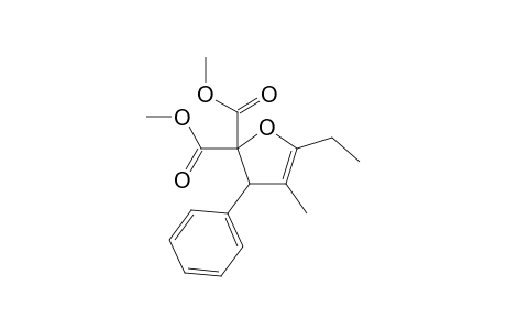 Dimethyl 2,3-dihydro-5-ethyl-4-methyl-3-phenylfuran-2,2-dicarboxylate