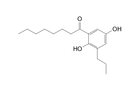 1-Octanone, 1-(2,5-dihydroxy-3-propylphenyl)-