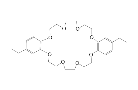 2,16-diethyl-6,7,9,10,12,13,20,21,23,24,26,27-dodecahydrodibenzo[b,n][1,4,7,10,13,16,19,22]octaoxacyclotetracosin