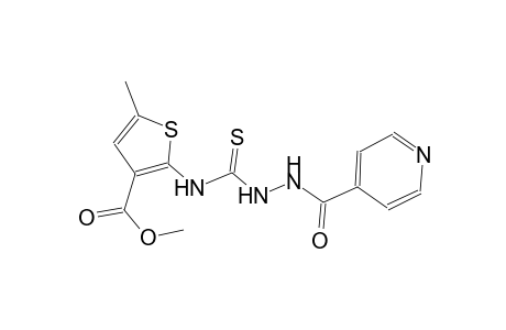 methyl 2-{[(2-isonicotinoylhydrazino)carbothioyl]amino}-5-methyl-3-thiophenecarboxylate