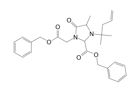 2-[(benzyloxy)carbonyl]-3-[((benzyloxy)carbonyl)-methyl]-5-methyl-1-(2-methylpent-4-en-2-yl)-4-imidazolidinone