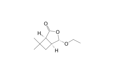 3-Oxabicyclo[3.2.0]heptan-2-one, 4-ethoxy-7,7-dimethyl-, (1.alpha.,4.alpha.,5.alpha.)-(.+-.)-