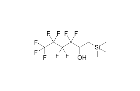 3,3,4,4,5,5,6,6,6-Nonafluoro-1-(trimethylsilyl)hexan-2-ol