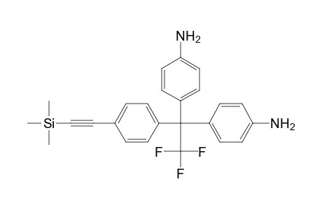 4-[1-(4-aminophenyl)-2,2,2-trifluoro-1-[4-(2-trimethylsilylethynyl)phenyl]ethyl]aniline