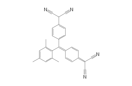 .alpha.,.alpha.-Dicyano-.beta.-(4-dicyanomethylphenyl)-.beta.-mesityl-p-benzoquinodimethane