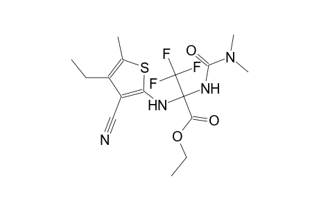 alanine, N-(3-cyano-4-ethyl-5-methyl-2-thienyl)-2-[[(dimethylamino)carbonyl]amino]-3,3,3-trifluoro-, ethyl ester