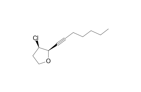cis-3-Chloro-2-(hept-1'-ynyl)tetrahydrofuran