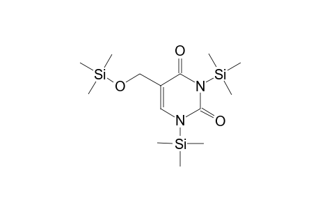 5-Hydroxymethyluracil, O-tris(trimethylsilyl)