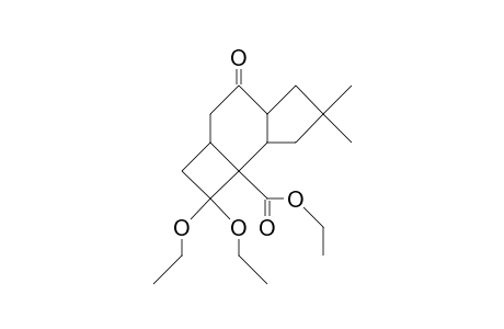 (1b,2a,5a,8B)-3,3-Diethoxy-10,10-dimethyl-2-ethoxycarbonyl-tricyclo(6.3.0.0/2,5/)undecan-7-one