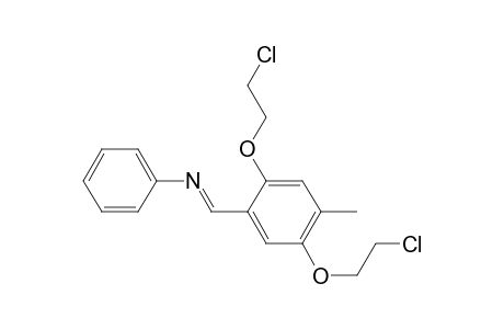 (E)-2,5-Bis(2-chlorethoxy)-4-methyl-N-phenylbenzaldimine