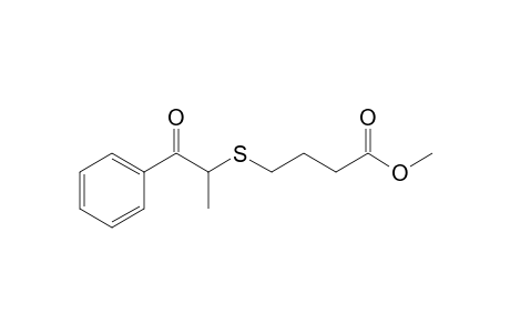 .alpha.-(3-Methoxycarbonylpropylthio)propiophenone