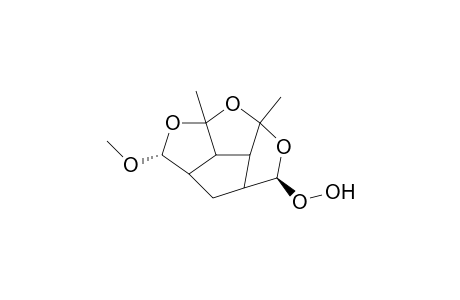 1,9-Dimethyl-3.beta.-hydroperoxy-7.alpha.-methoxy-2,8,12-trioxatetracyclo[7.2.1.0(.4,11)0.(6,10)]dodecane