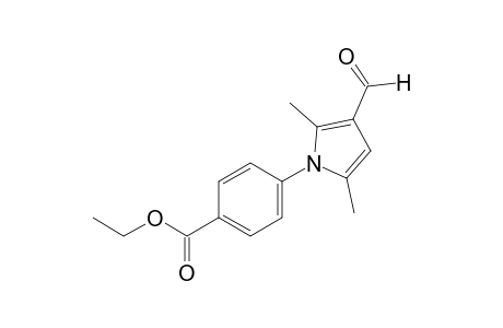 p-(2,5-dimethyl-3-formylpyrrol-1-yl)benzoic acid, ethyl ester
